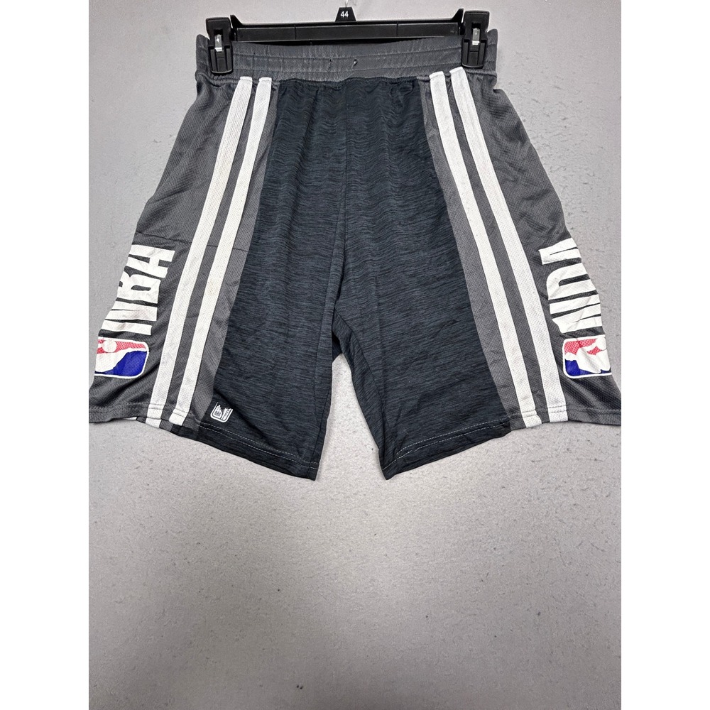 NBA Basketball Shorts 100% Polyester Gray Space Dye Medium Mens